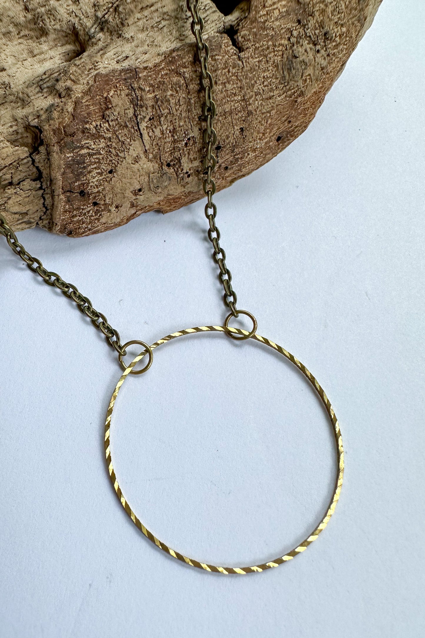 Circle Accent Necklace - SpiritedBoutiques Boho Hippie Boutique Style Necklace, Spirit Lala Zen