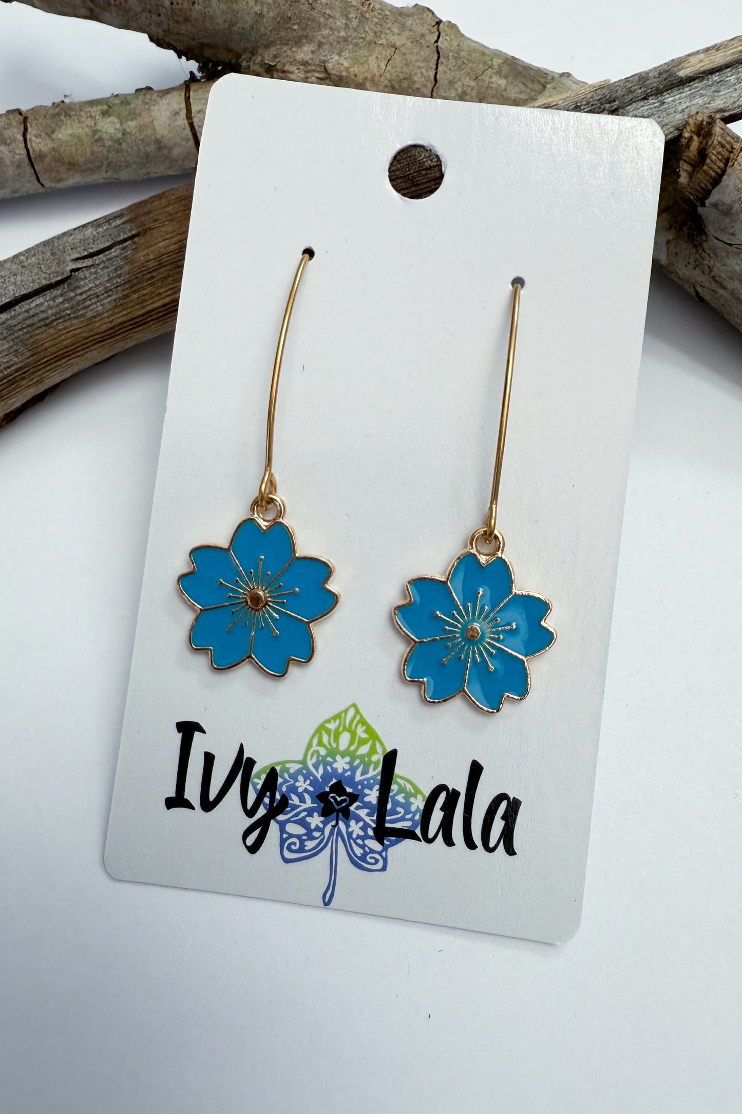 Hibiscus Charm Earrings