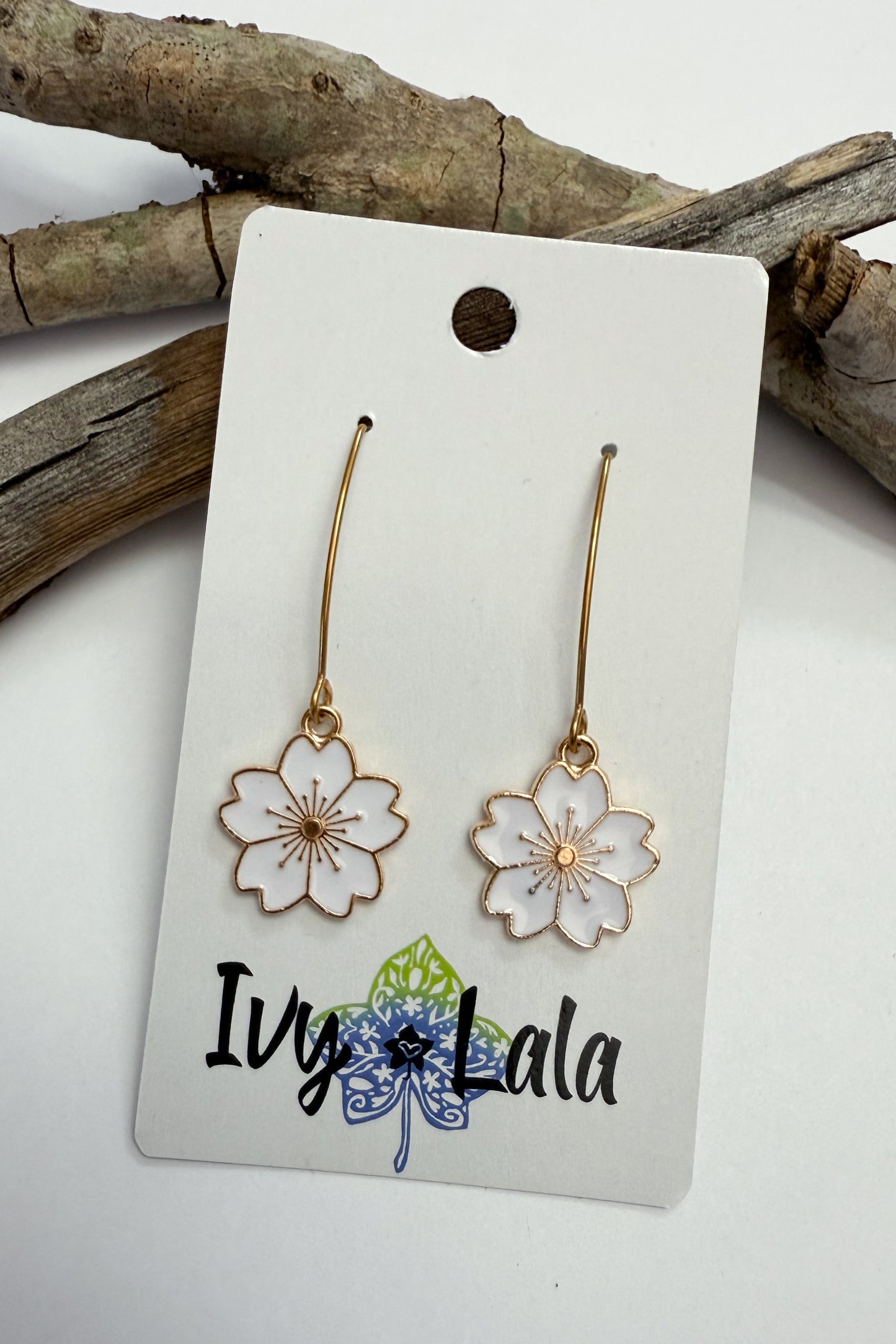 Hibiscus Charm Earrings
