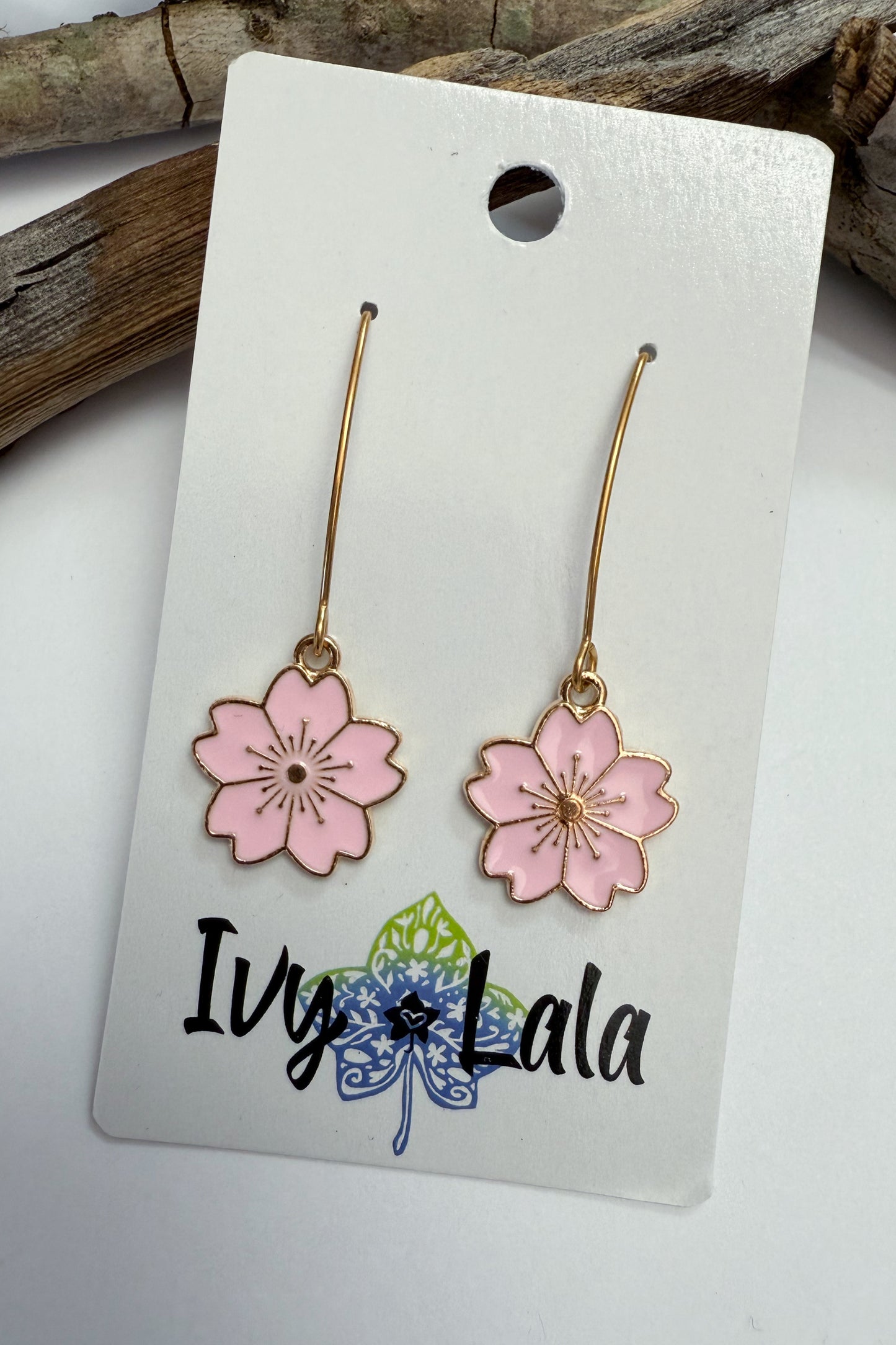 Hibiscus Charm Earrings