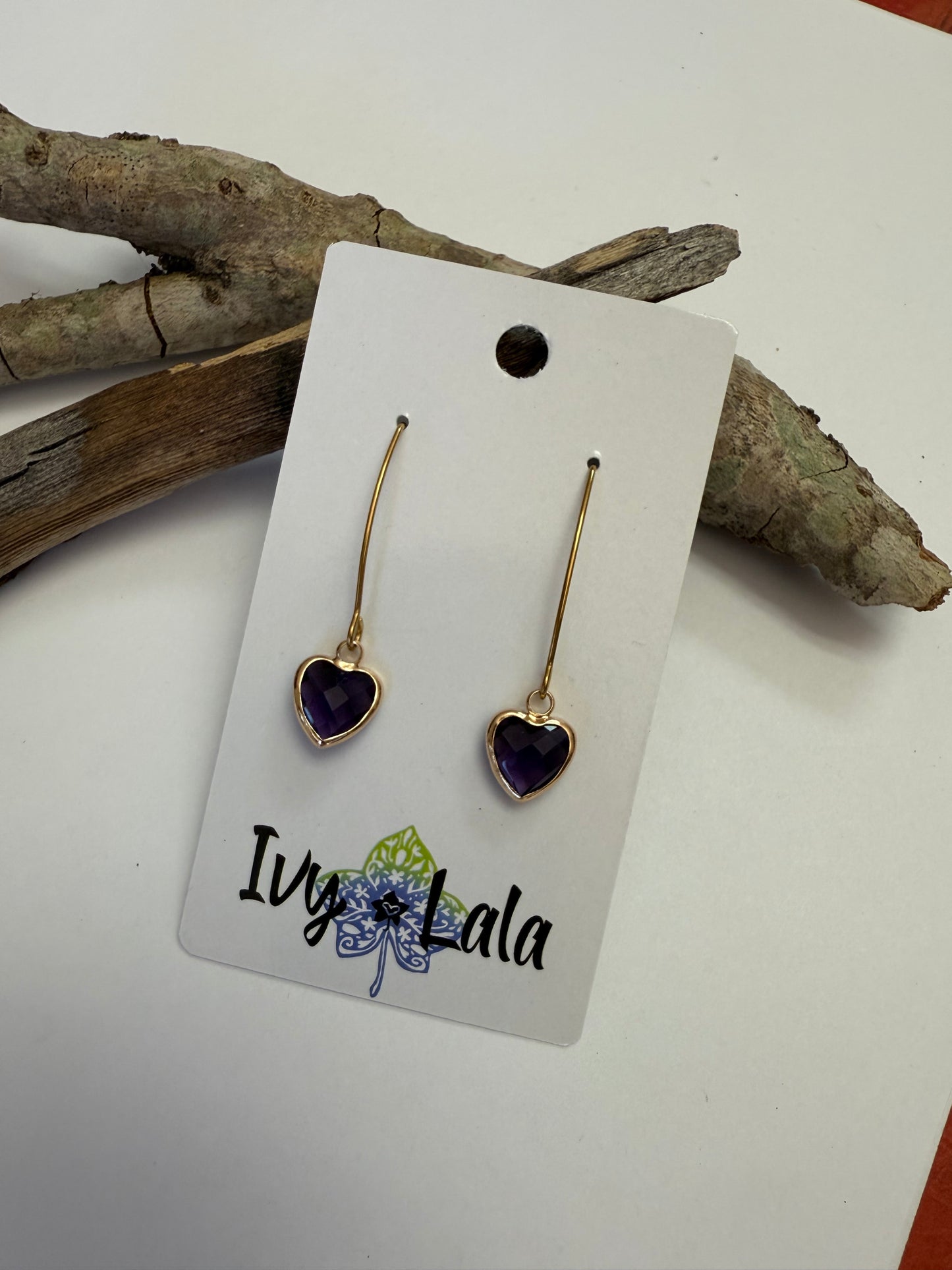 Crystal Heart Earrings