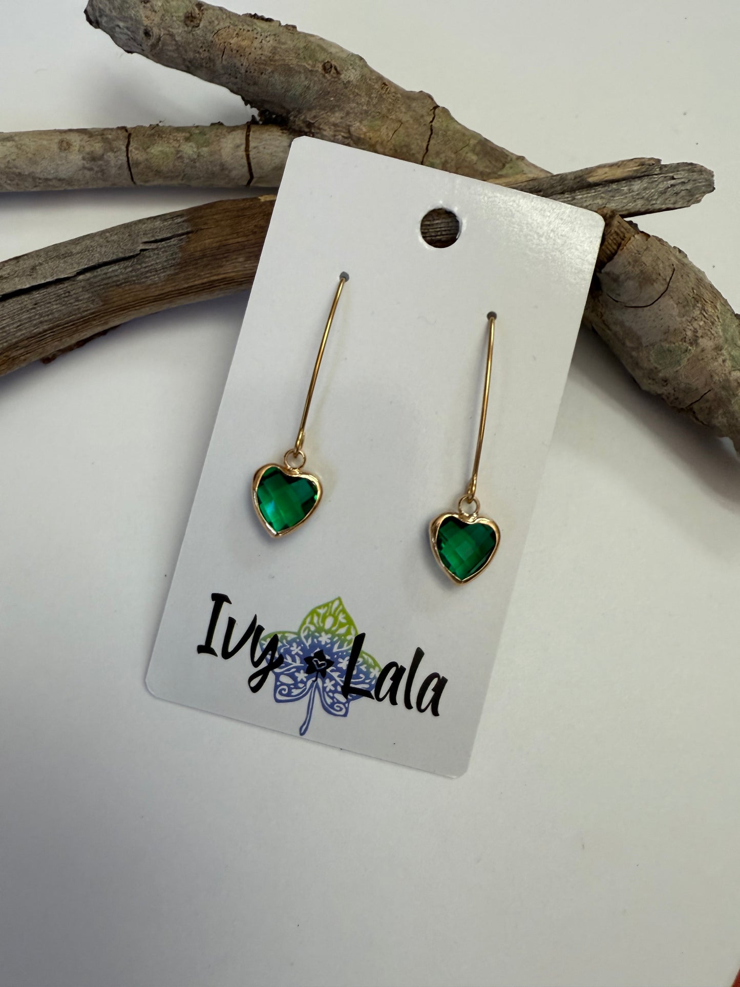 Crystal Heart Earrings
