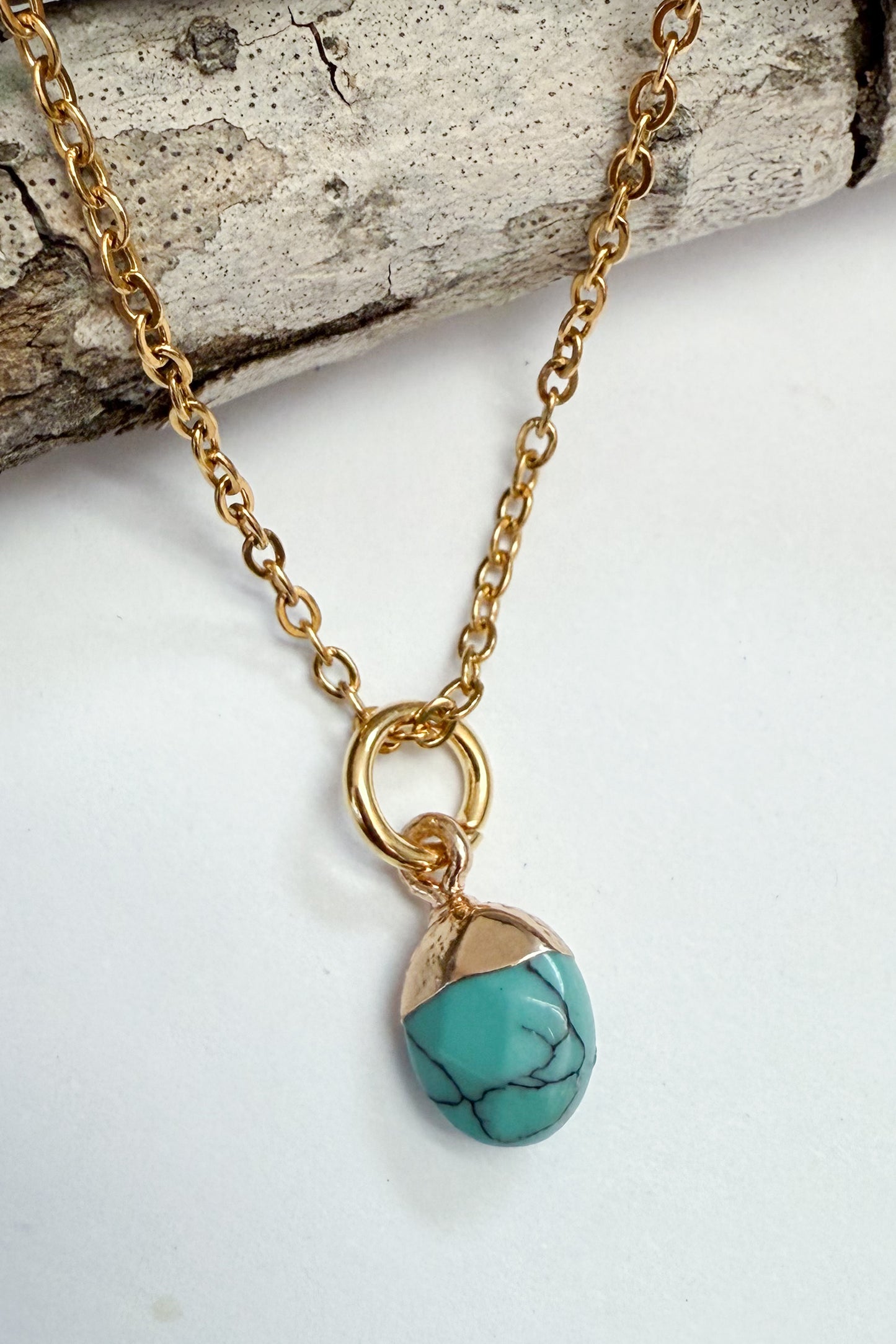 Oval Gem Charm
