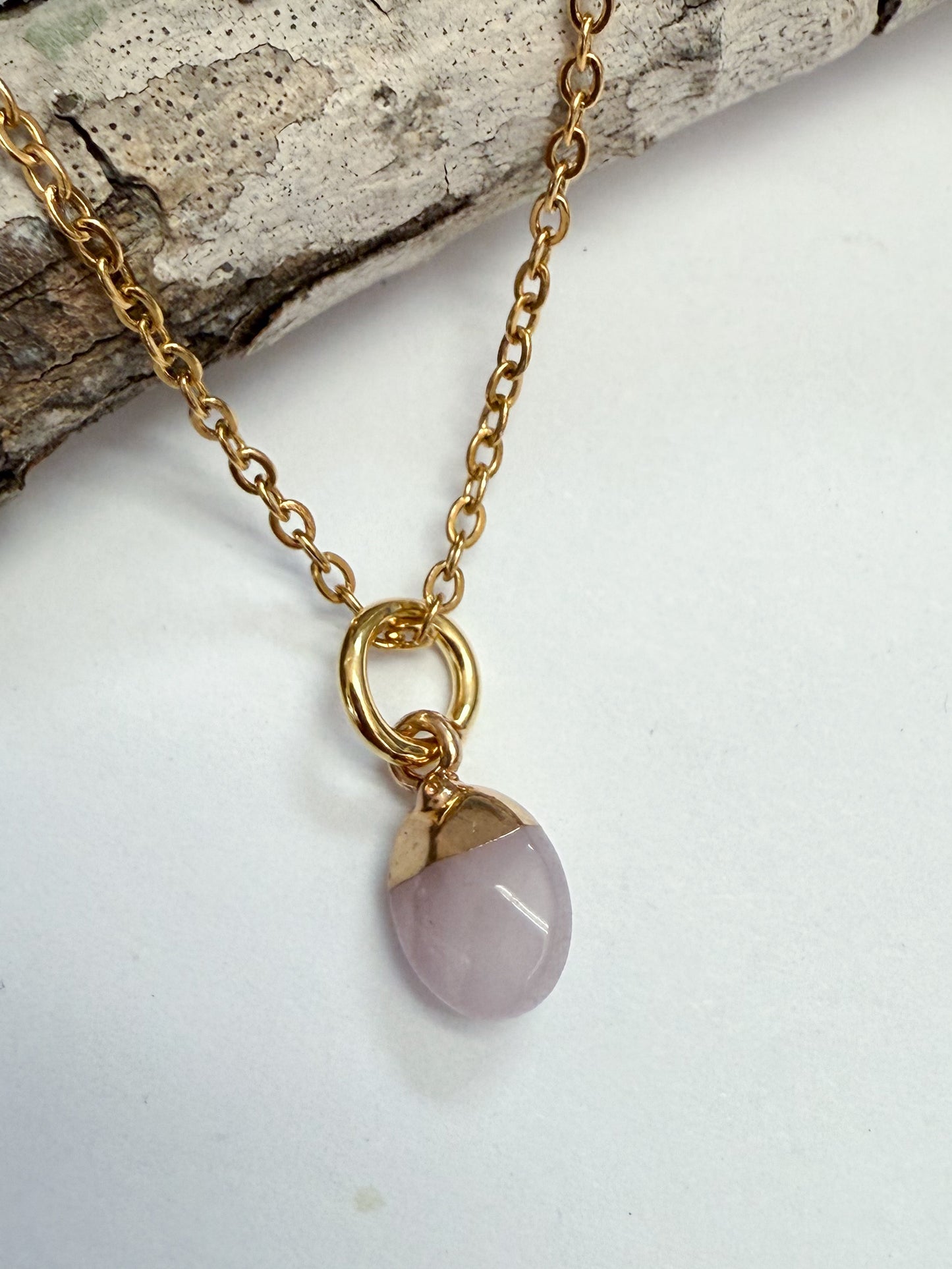 Oval Gem Charm