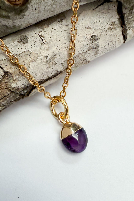 Oval Gem Charm