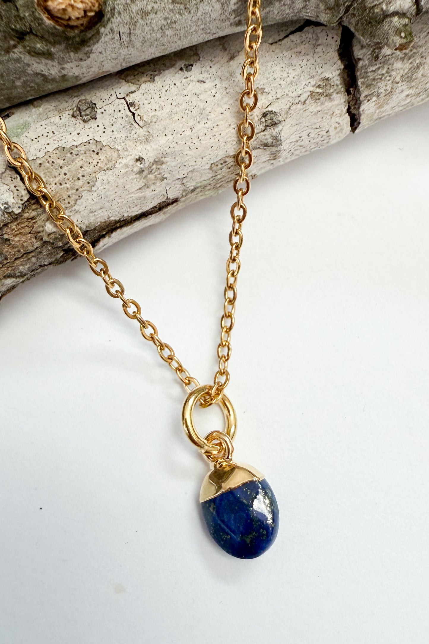 Oval Gem Charm