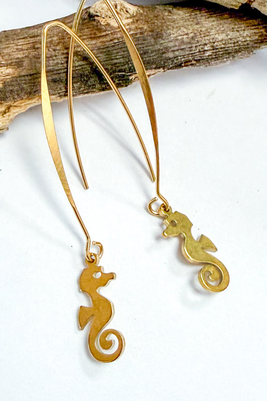 Sea Horse Charm Earrings