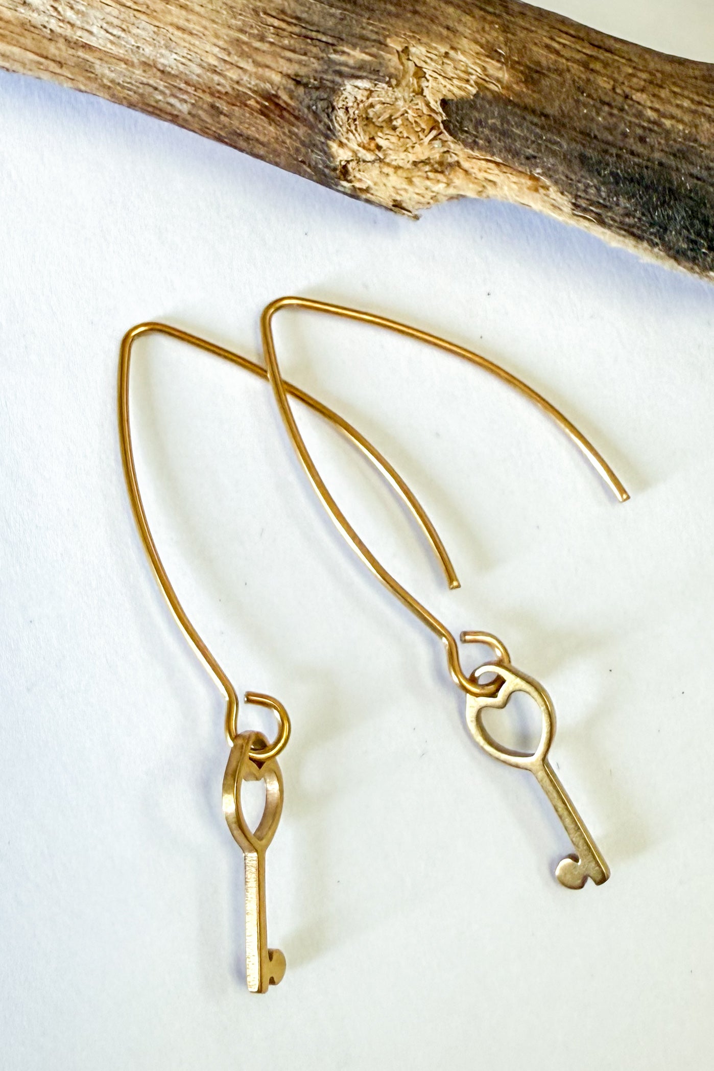 Key Charm Earrings