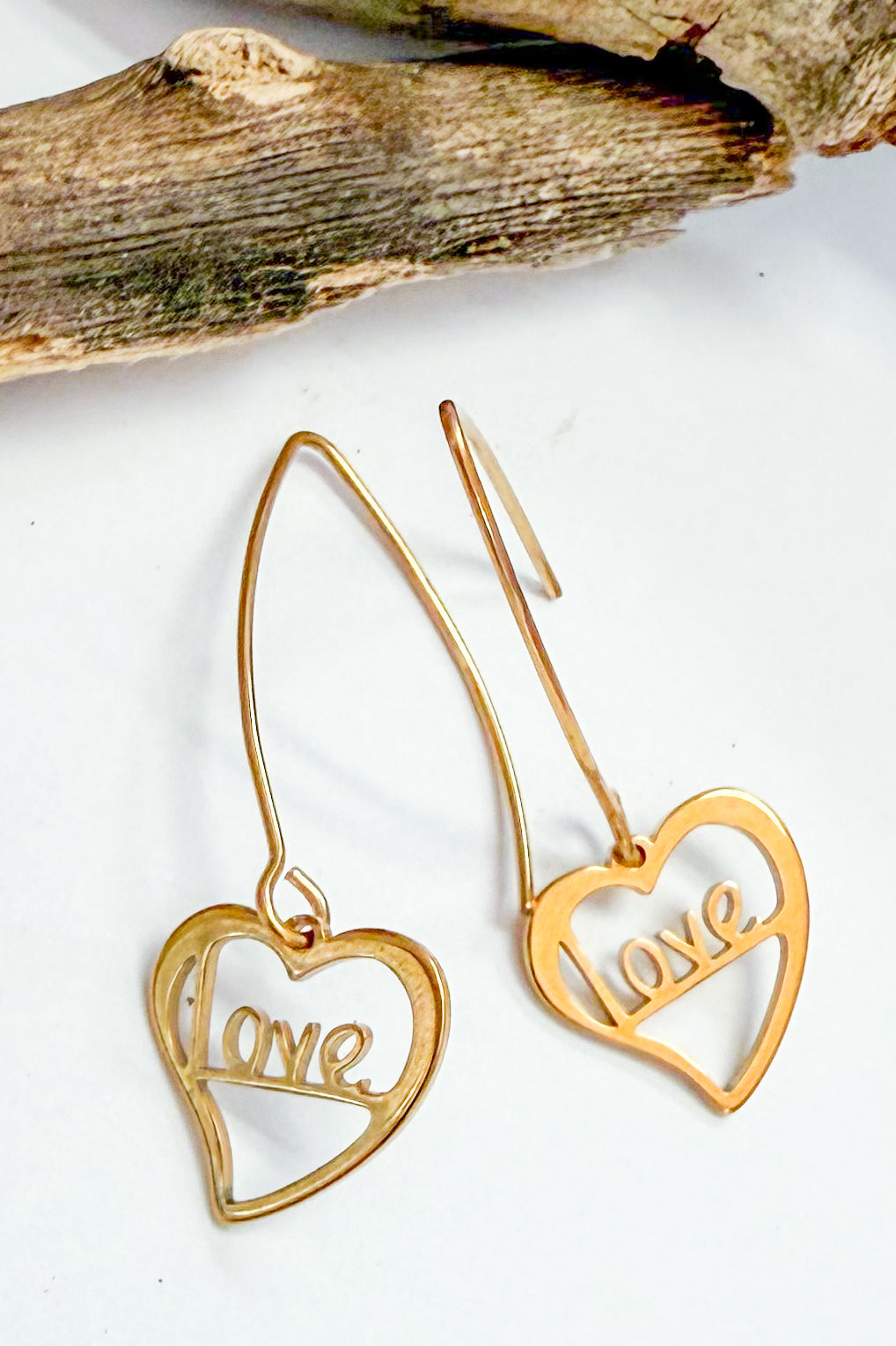 Love Heart Charm Earrings