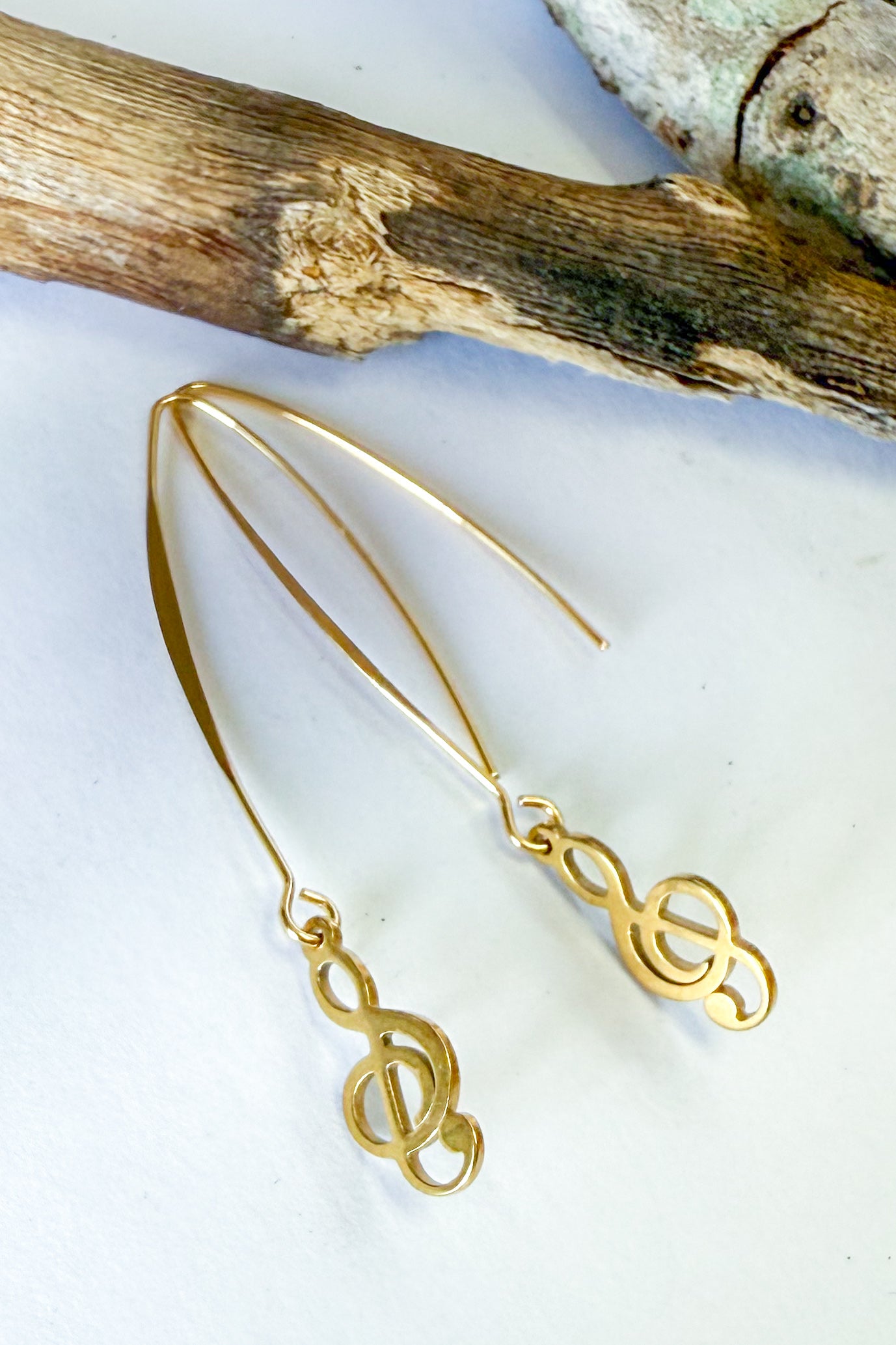 Music Note Charm Earrings