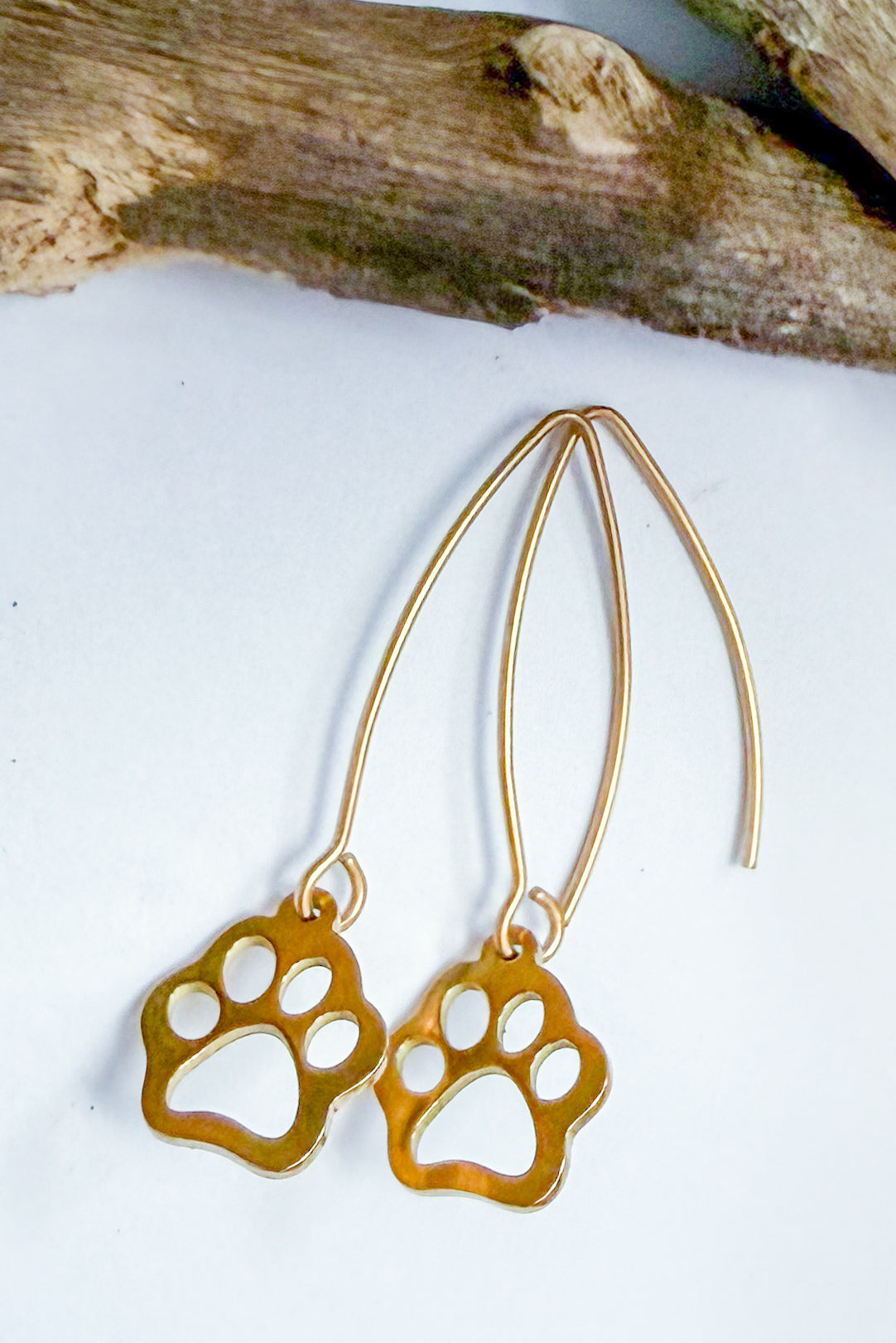 Paw Print Charm Earrings