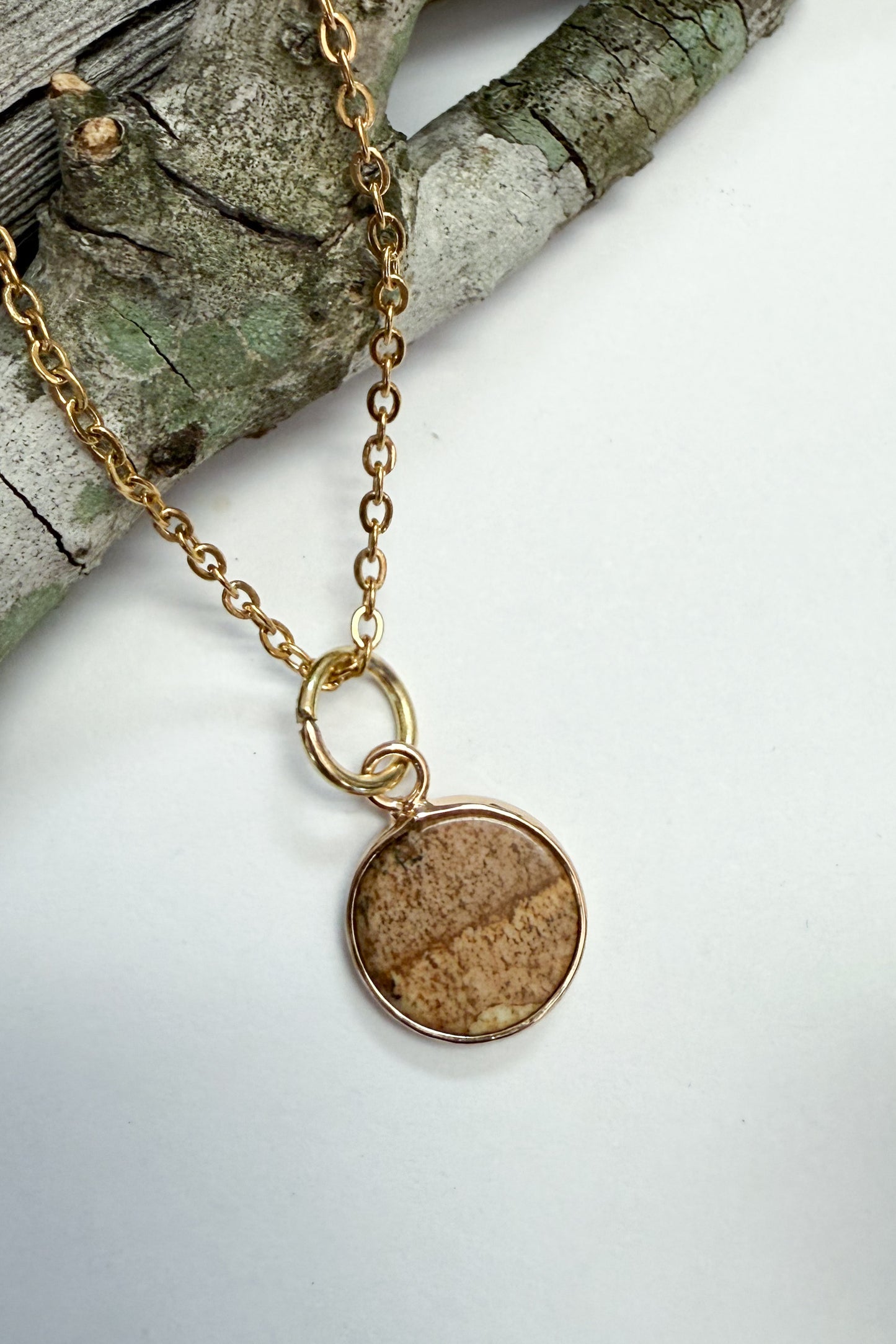 Circle Gem Charm