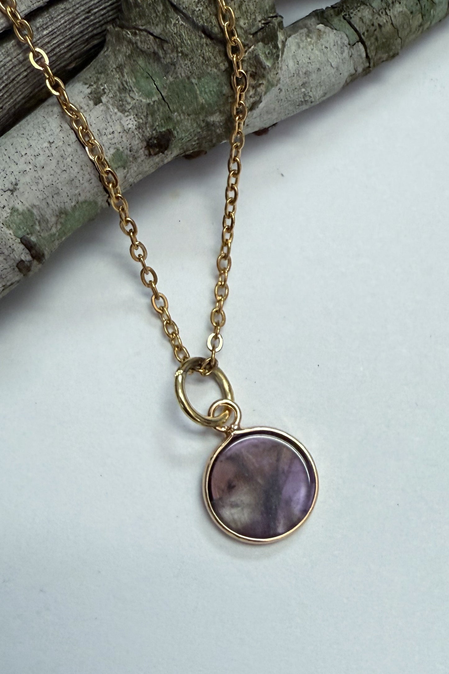 Circle Gem Charm