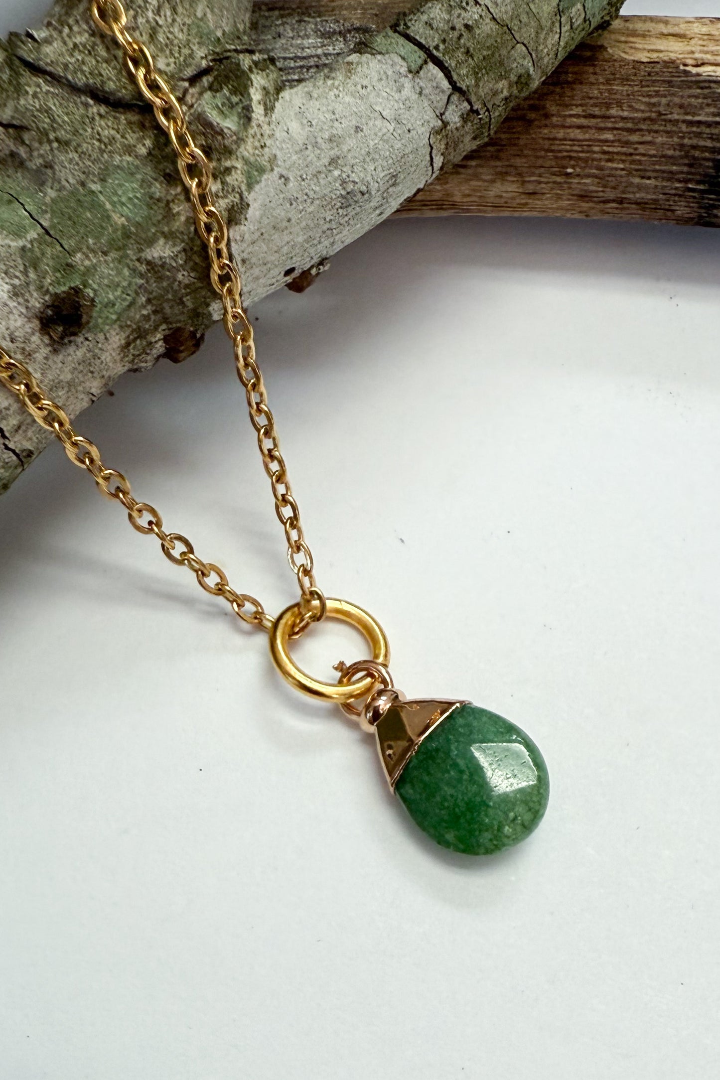 Small Tear Drop Gem Charm