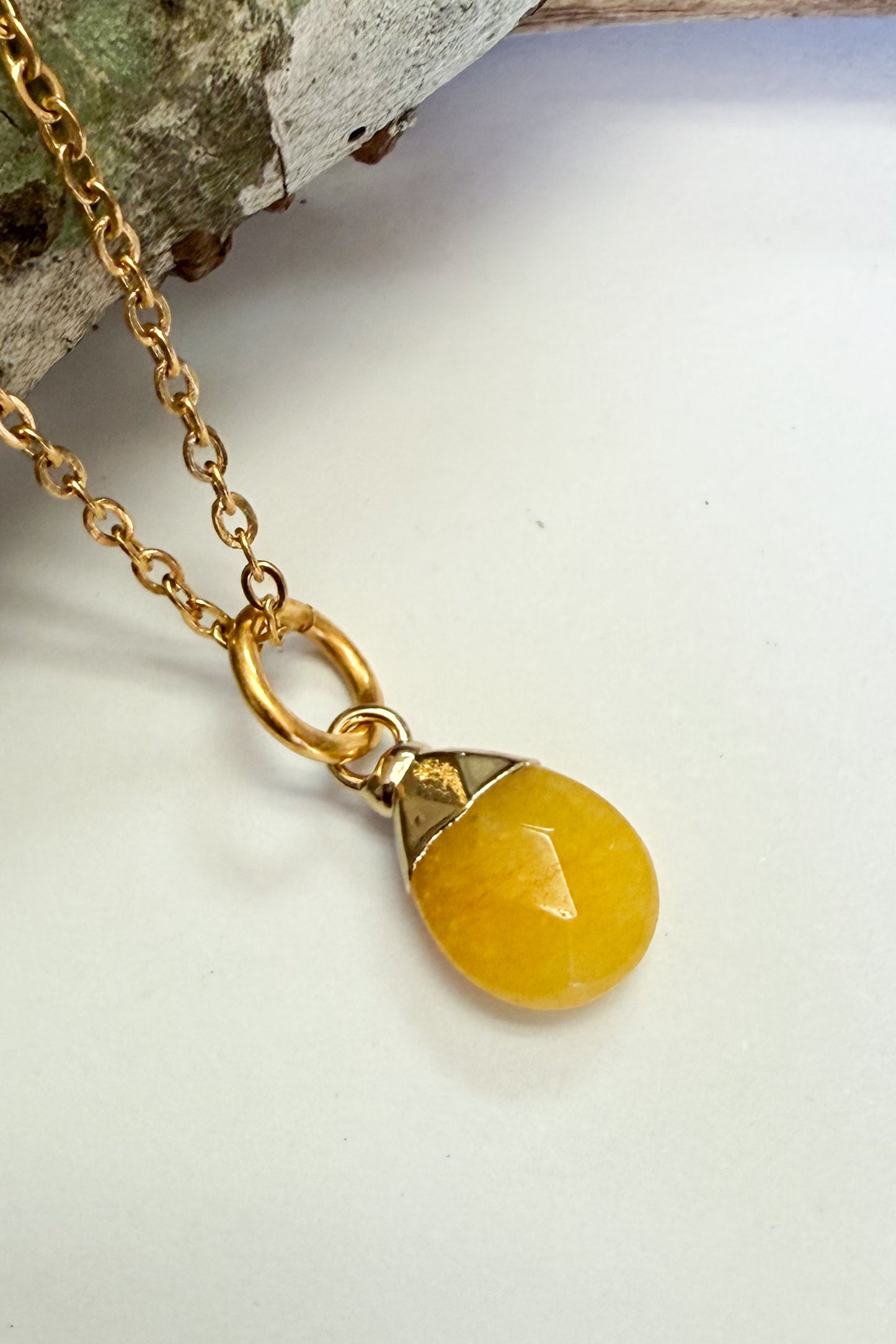 Small Tear Drop Gem Charm