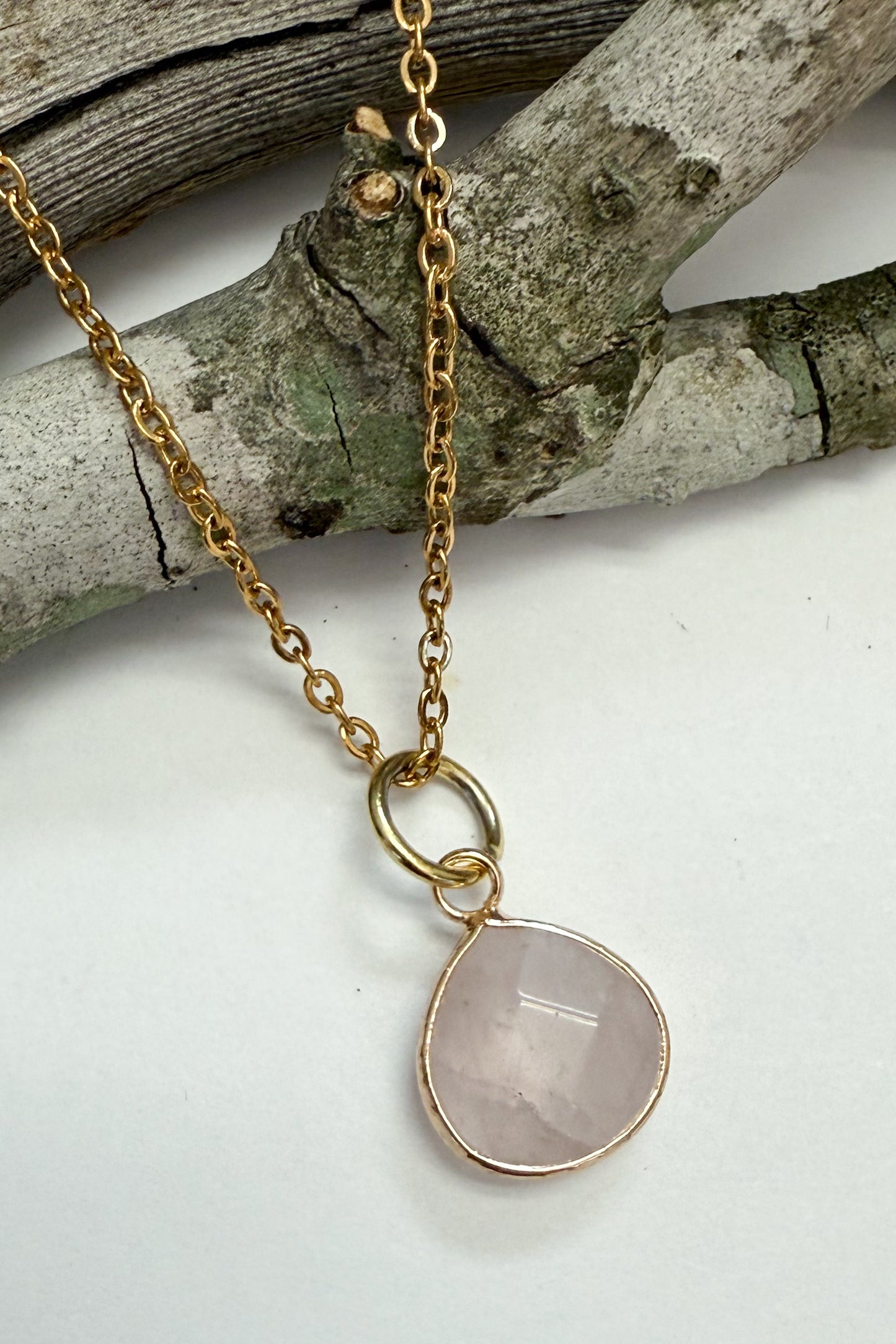 Wide Tear Drop Gem Charm