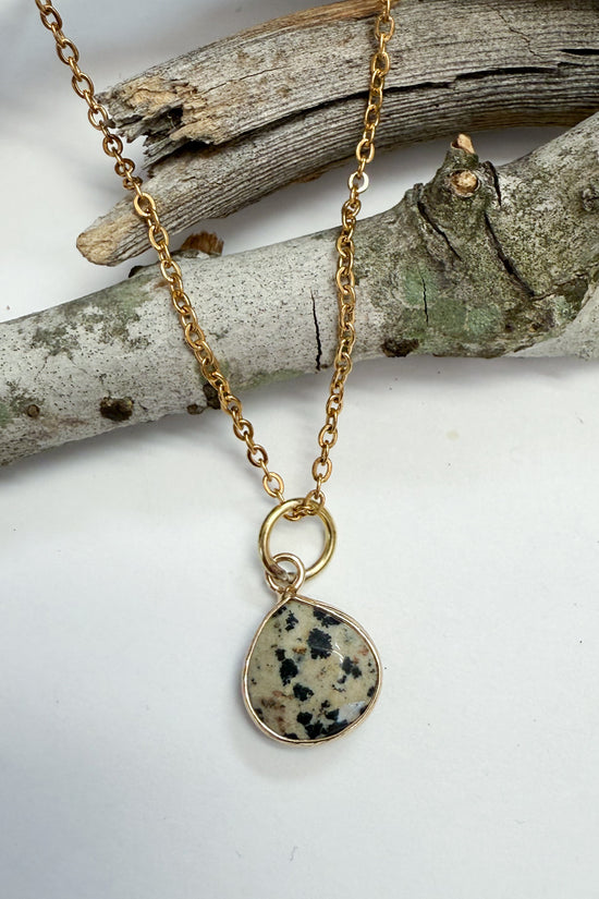 Wide Tear Drop Gem Charm