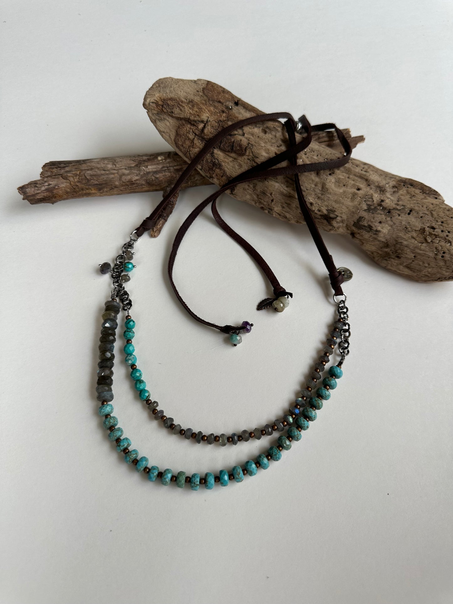 The Terry Turquoise Layering Necklace - SpiritedBoutiques Boho Hippie Boutique Style Necklace, Carol Sue