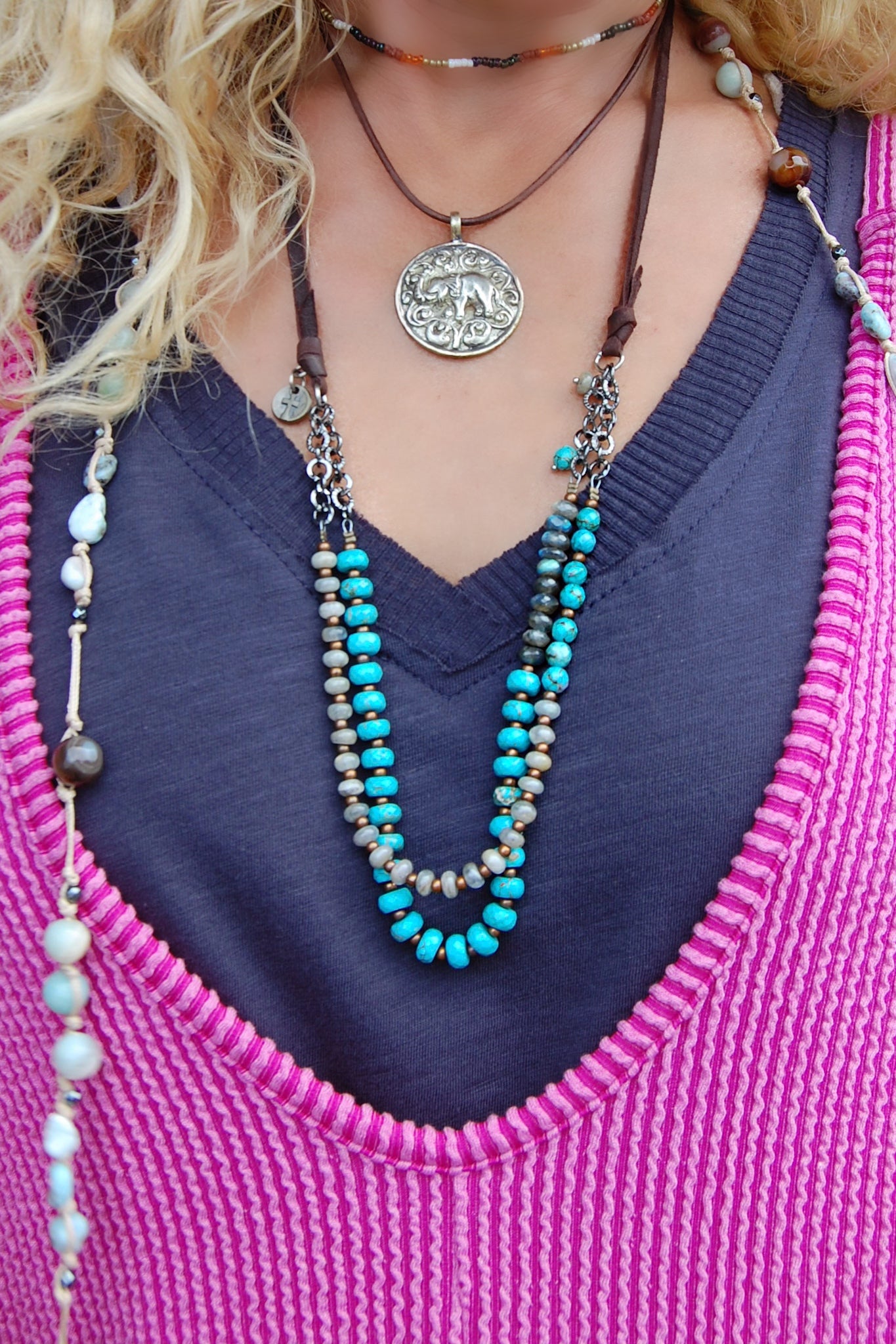 The Terry Turquoise Layering Necklace