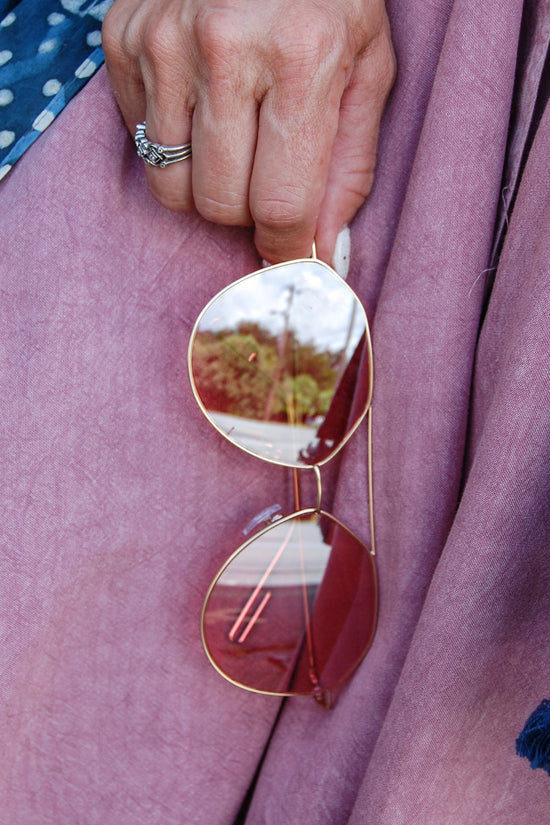 The Amelia Sunnies in Rosé