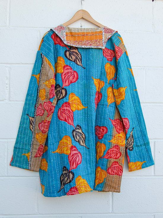 The Dahlia Patchwork Jacket in Lush - SpiritedBoutiques Boho Hippie Boutique Style Jacket, The Roots
