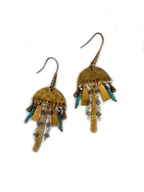 Spirit Lala Zen: Gold Seed Drop Earrings - SpiritedBoutiques Boho Hippie Boutique Style Earrings, Spirit Lala Zen
