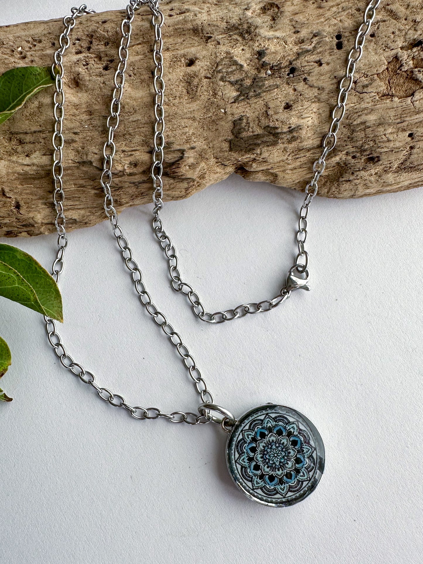 Believe in Yourself Mandala Pendant Necklace - SpiritedBoutiques Boho Hippie Boutique Style Necklace, Spirit Lala
