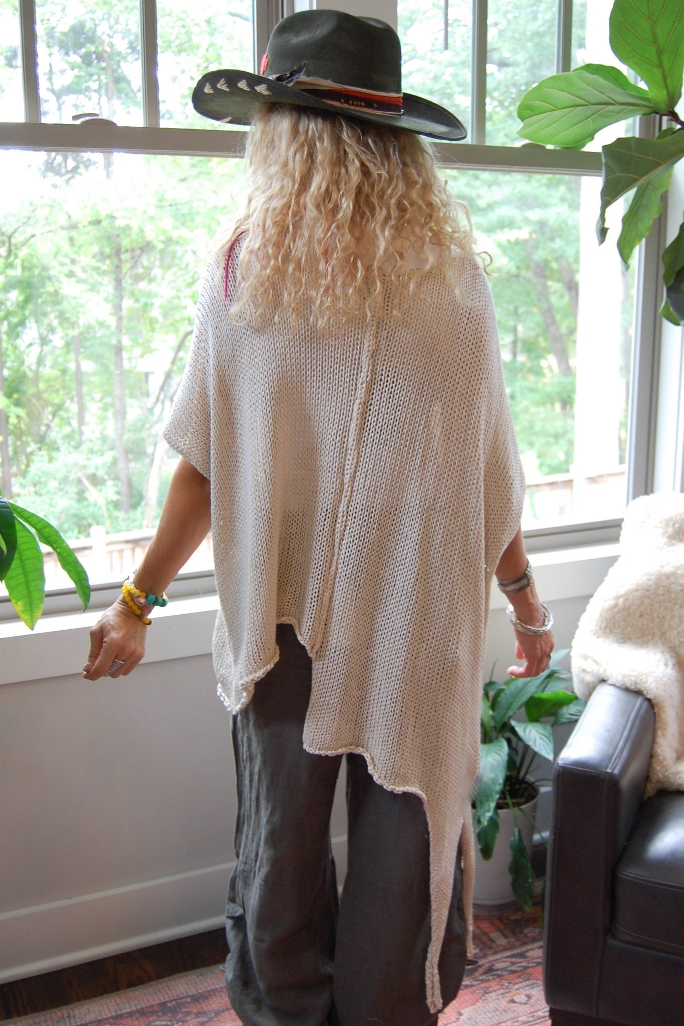 The Maia Sweater Top in Beige