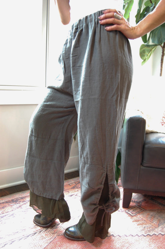 Francesca Cinche Pant in Slate Grey