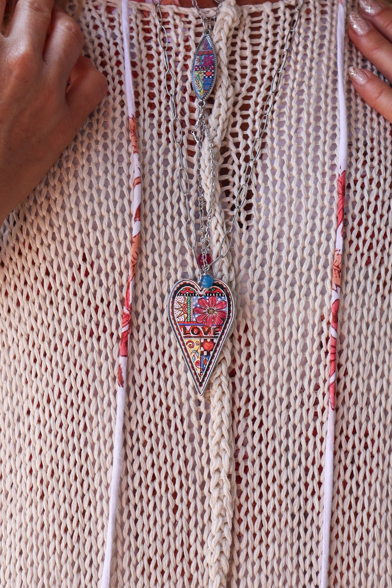 Spirit Lala: Large Love Heart Pendant Necklace