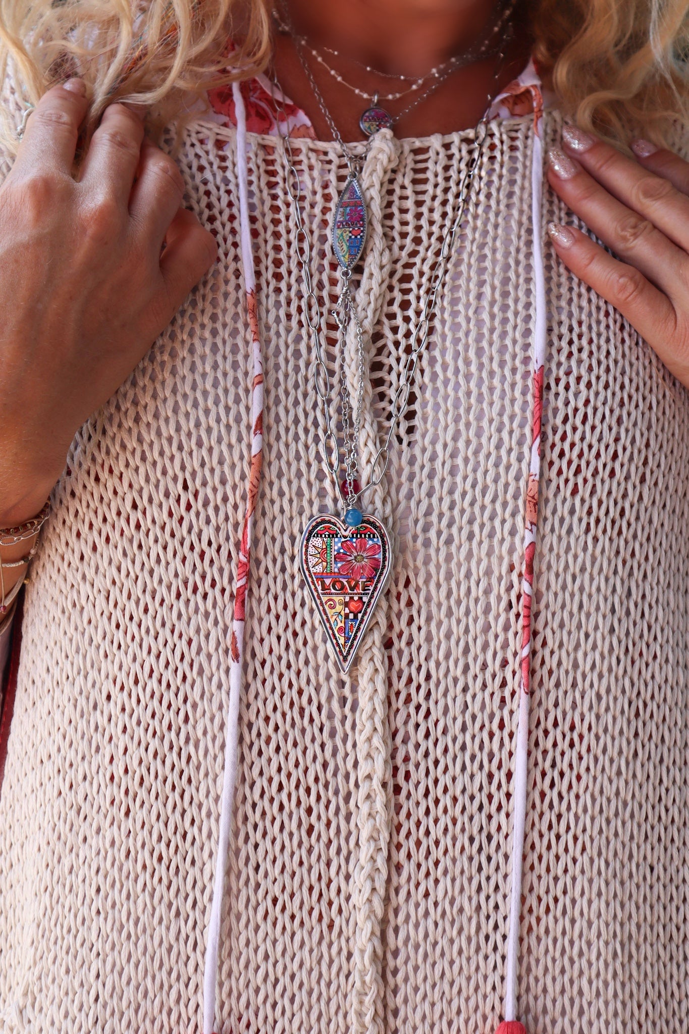 Spirit Lala: Large Love Heart Pendant Necklace