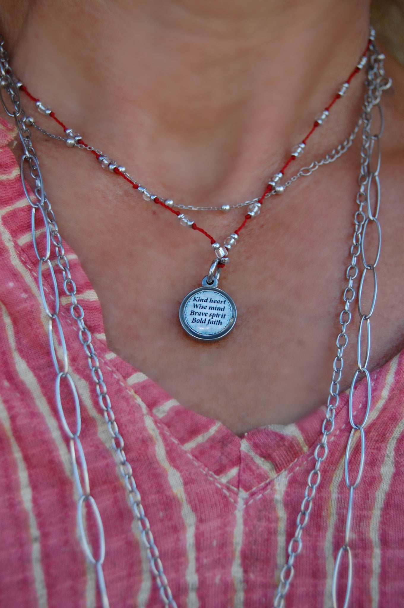 Spirit Lala: Abstract Heart Crochet Necklace