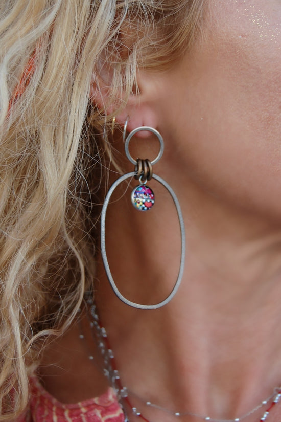 Spirit Lala: Small Art Double Circle Earrings