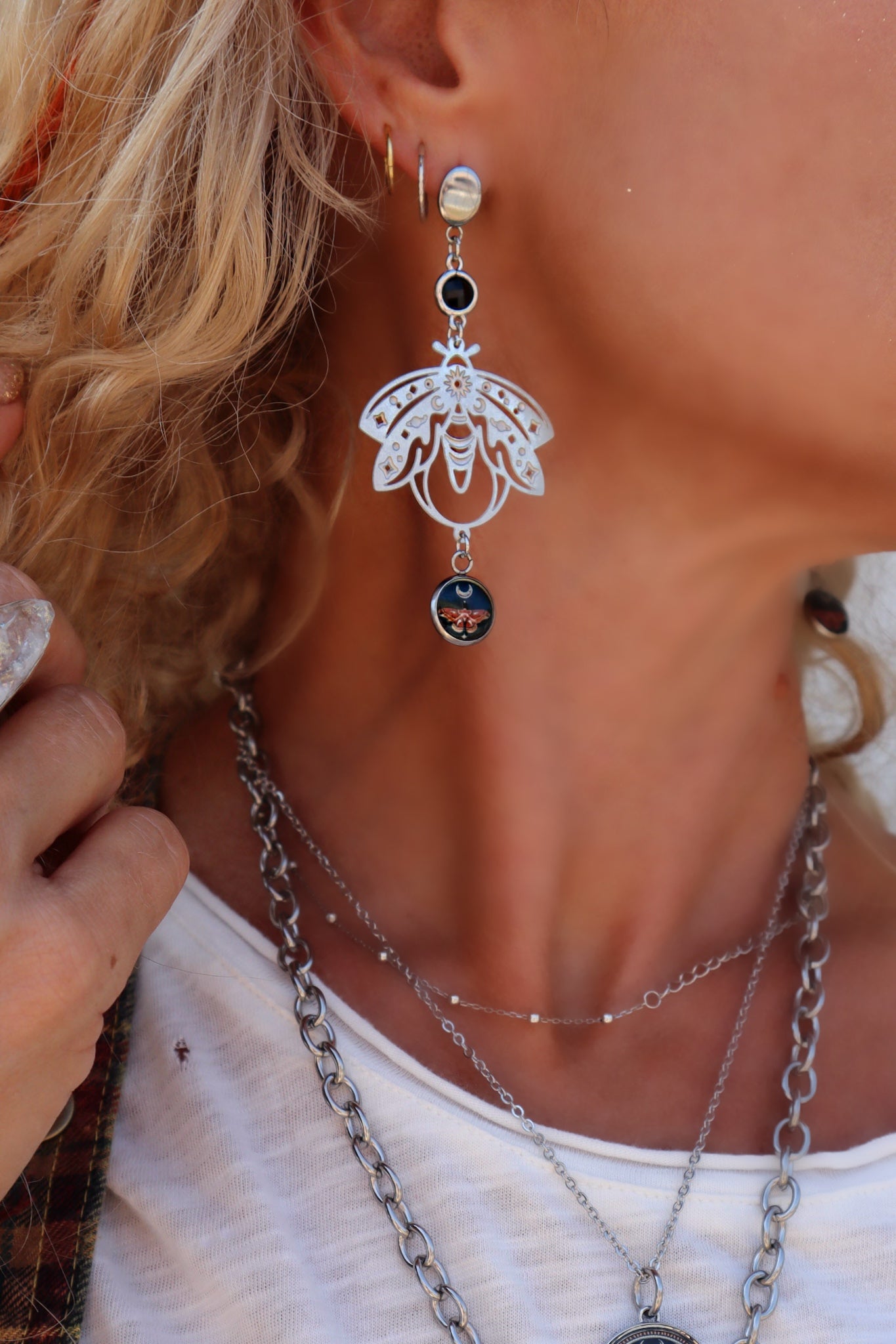 Spirit Lala: Bee & Butterfly Drop Earrings