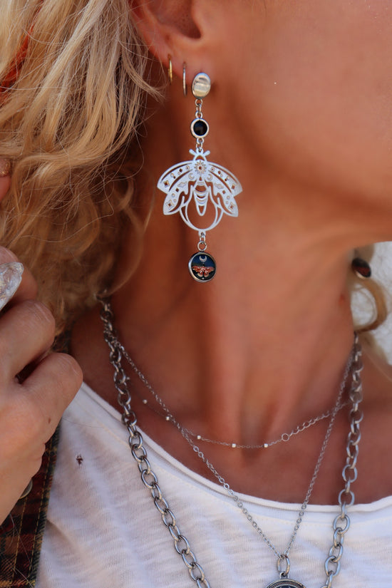 Spirit Lala: Bee & Butterfly Drop Earrings