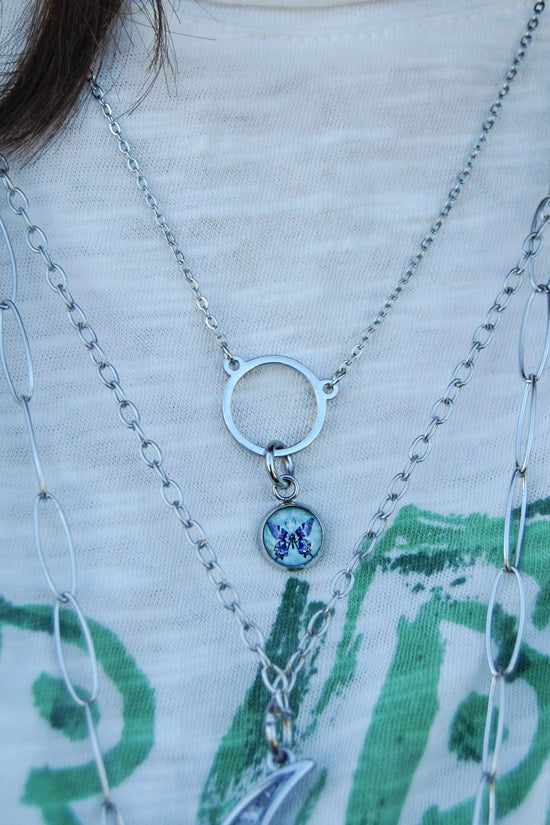 Spirit Lala: Butterfly Circle Of Life Necklace