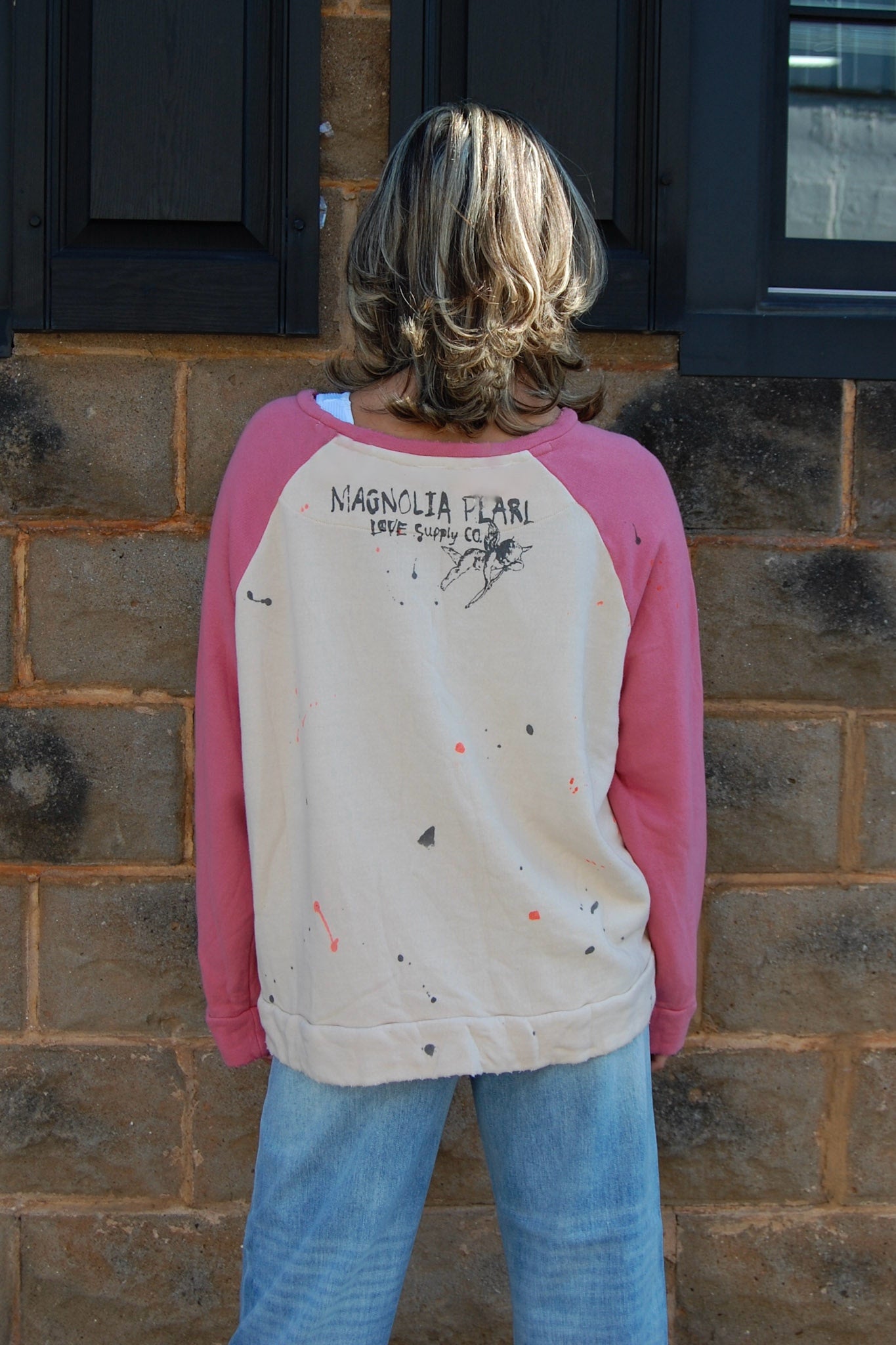 Magnolia Pearl Abbeyrosa Richi Sweatshirt in Petal