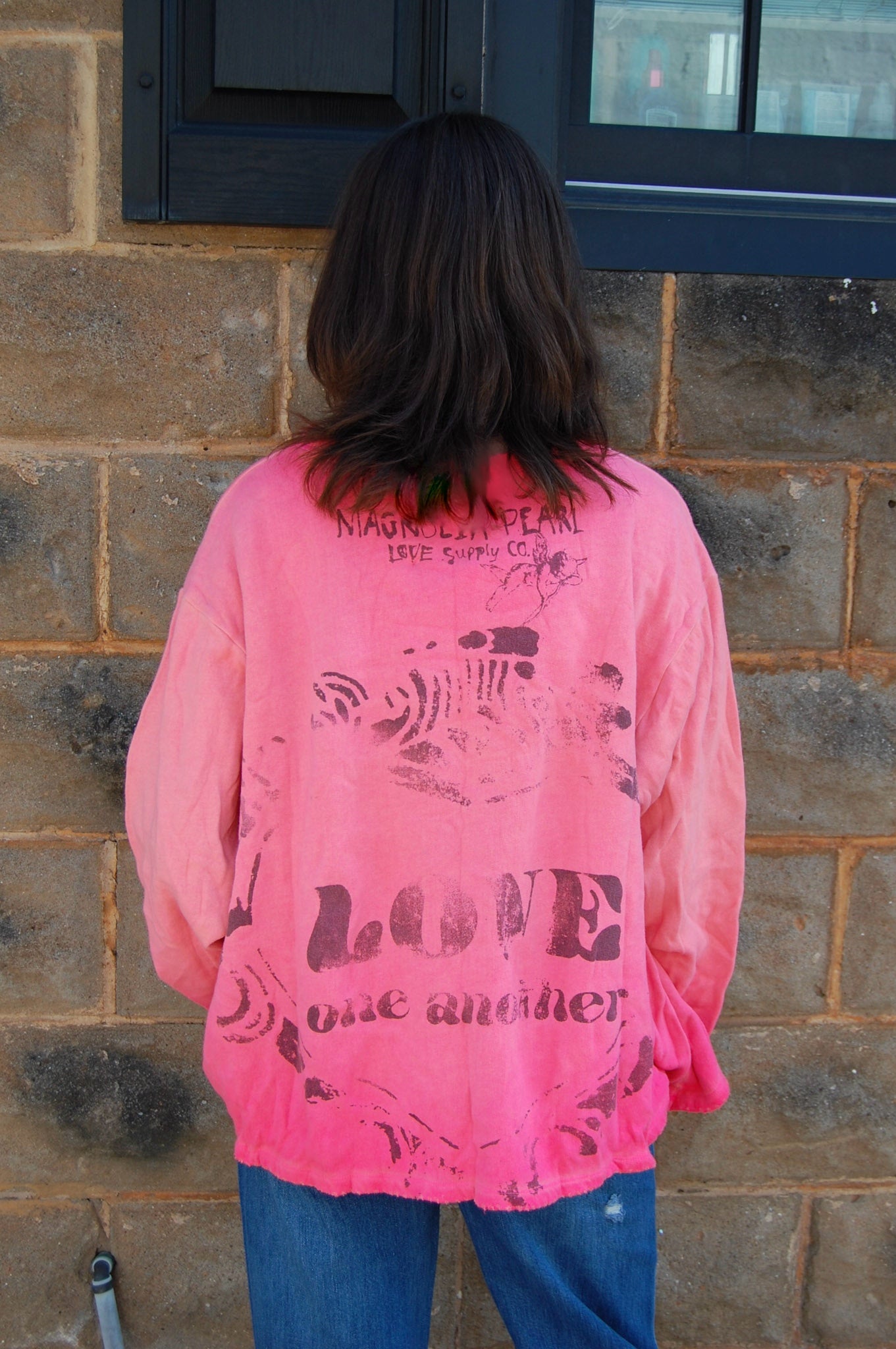 Magnolia Pearl Love To All Hermosa Sweatshirt in Sunfaded Azalea