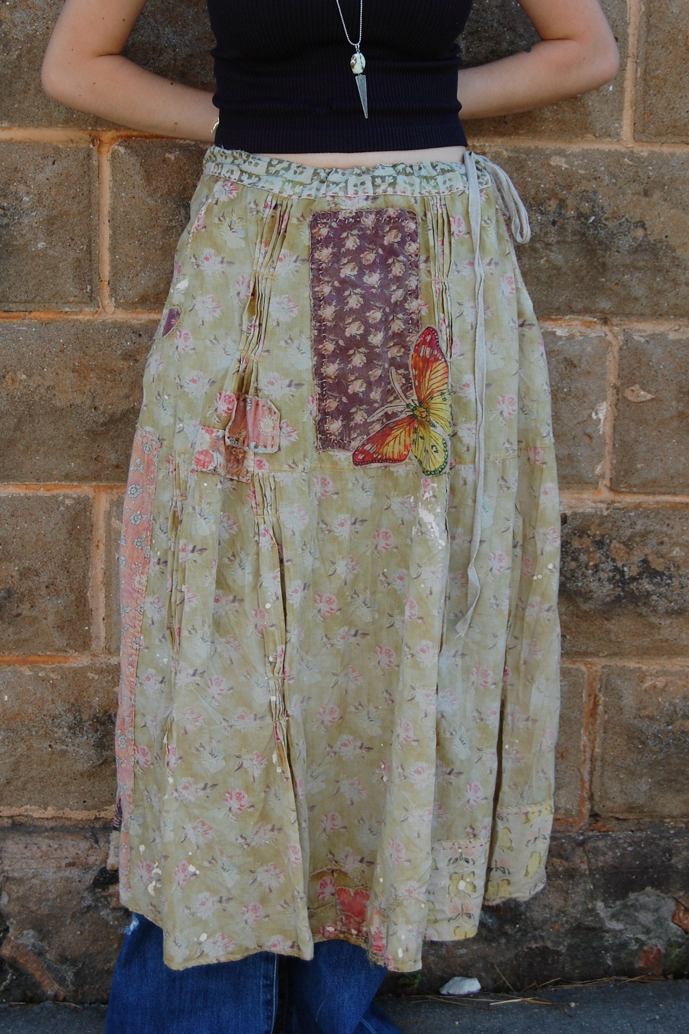 Magnolia Pearl Reza Skirt in Mocha Rose