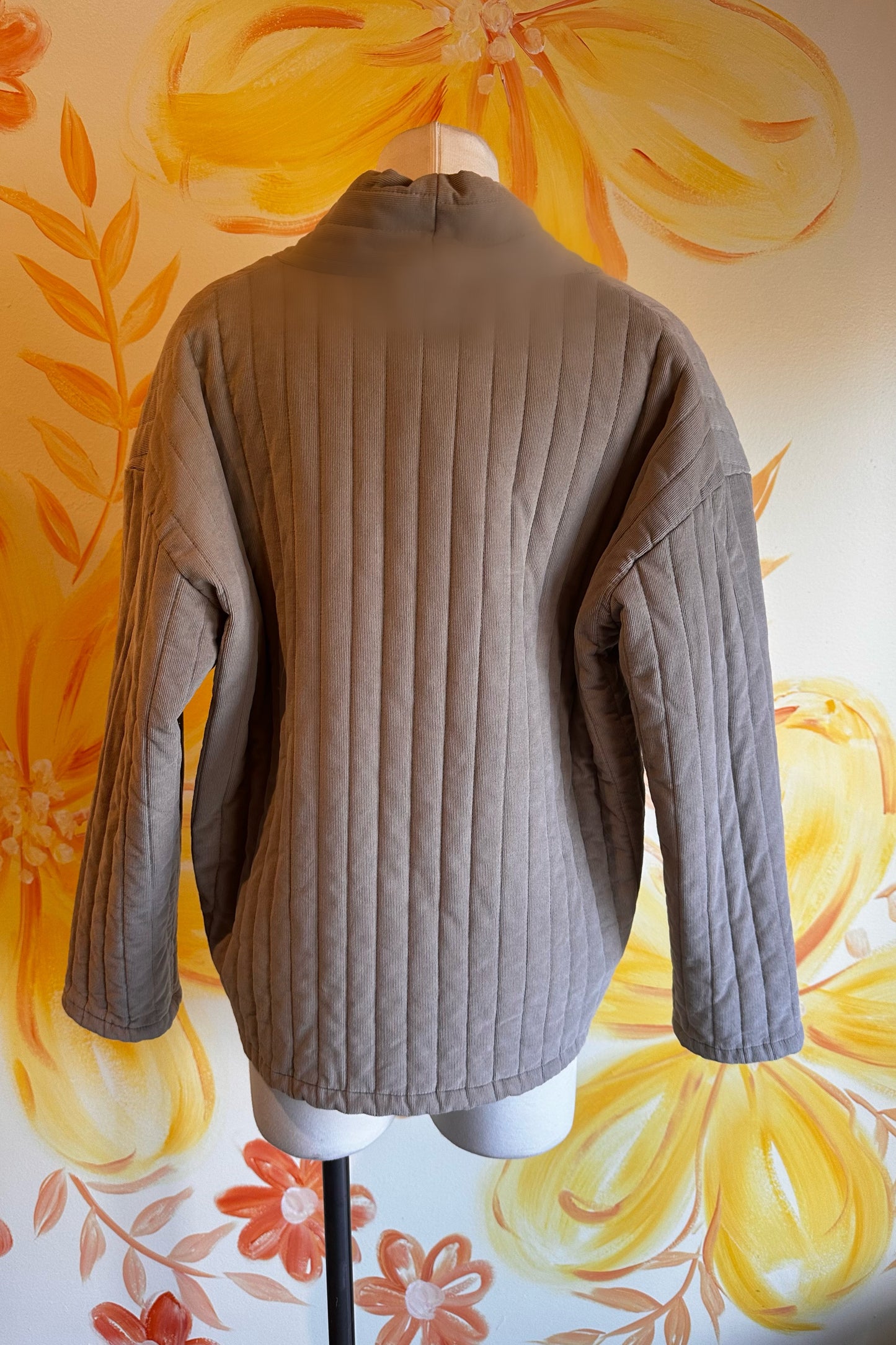 FINAL SALE Amanda Quilted Jacket in Taupe