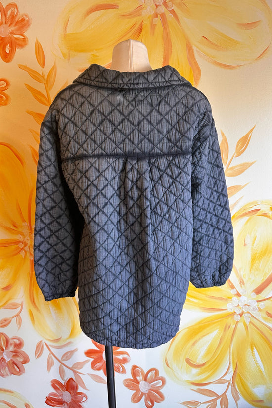 Kennedy Quilted Shirt in Grey