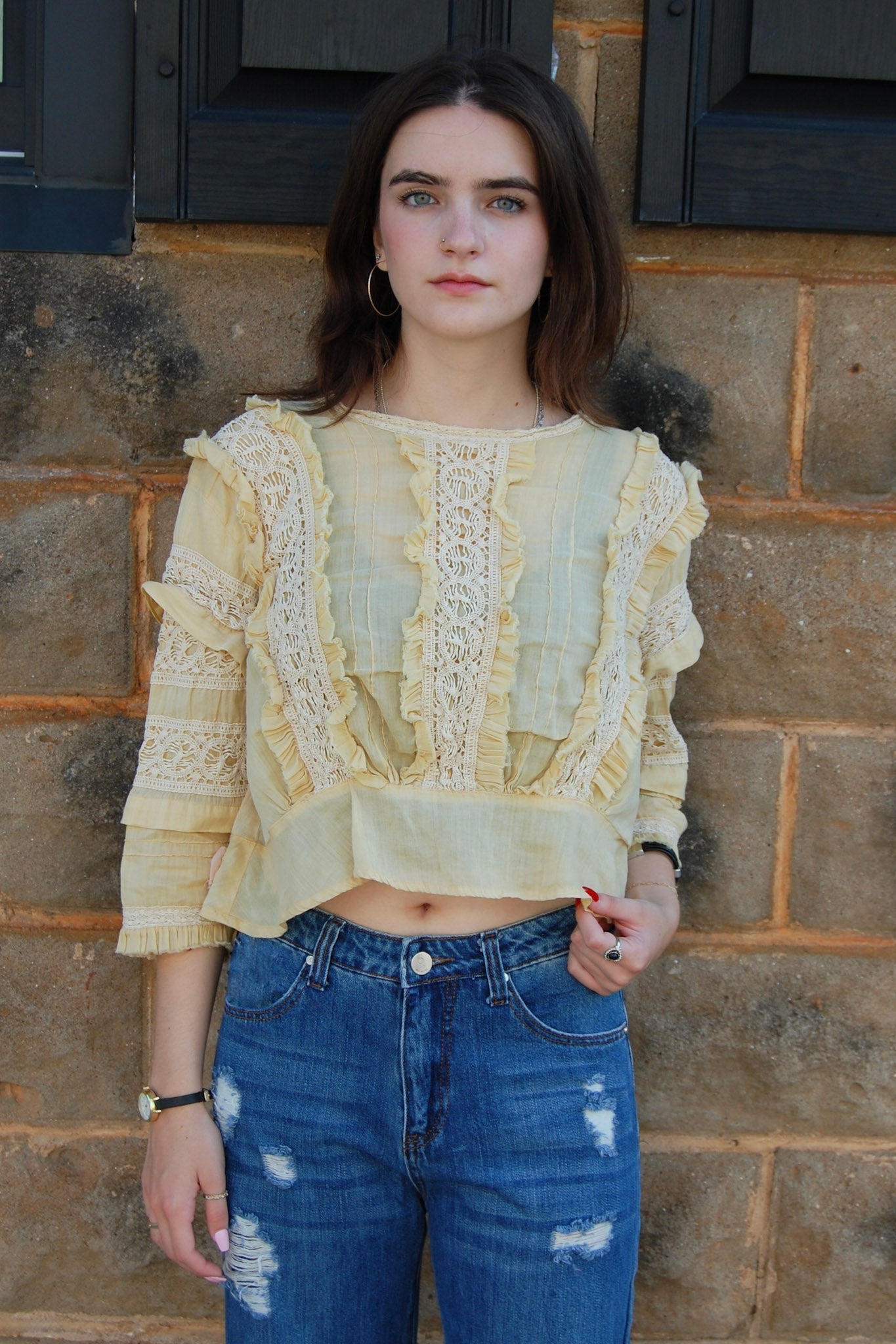 Magnolia Pearl Marburger Blouse in Daffodil