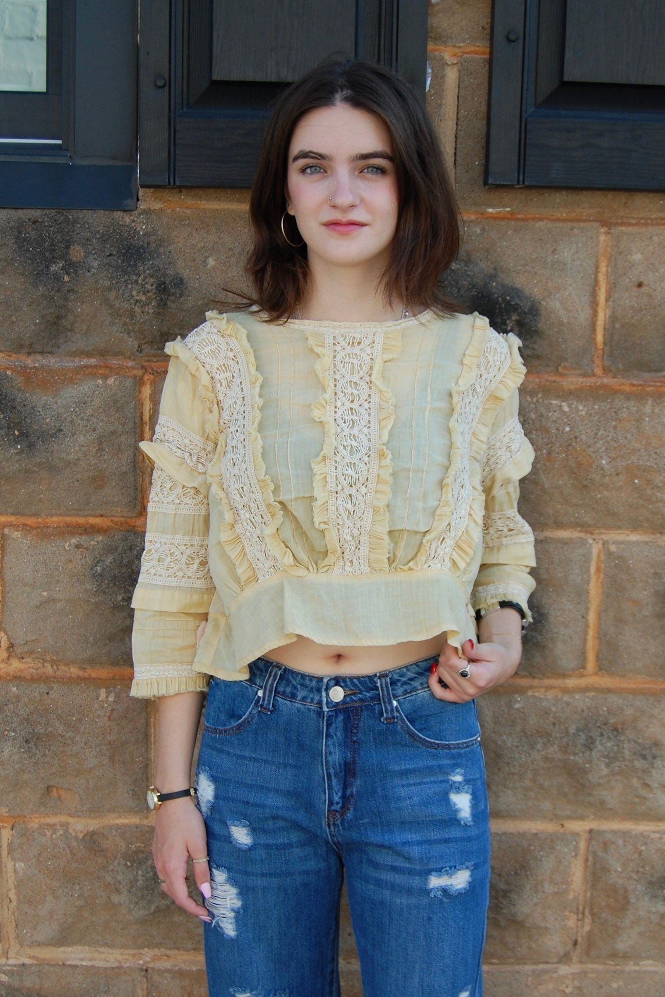 Magnolia Pearl Marburger Blouse in Daffodil