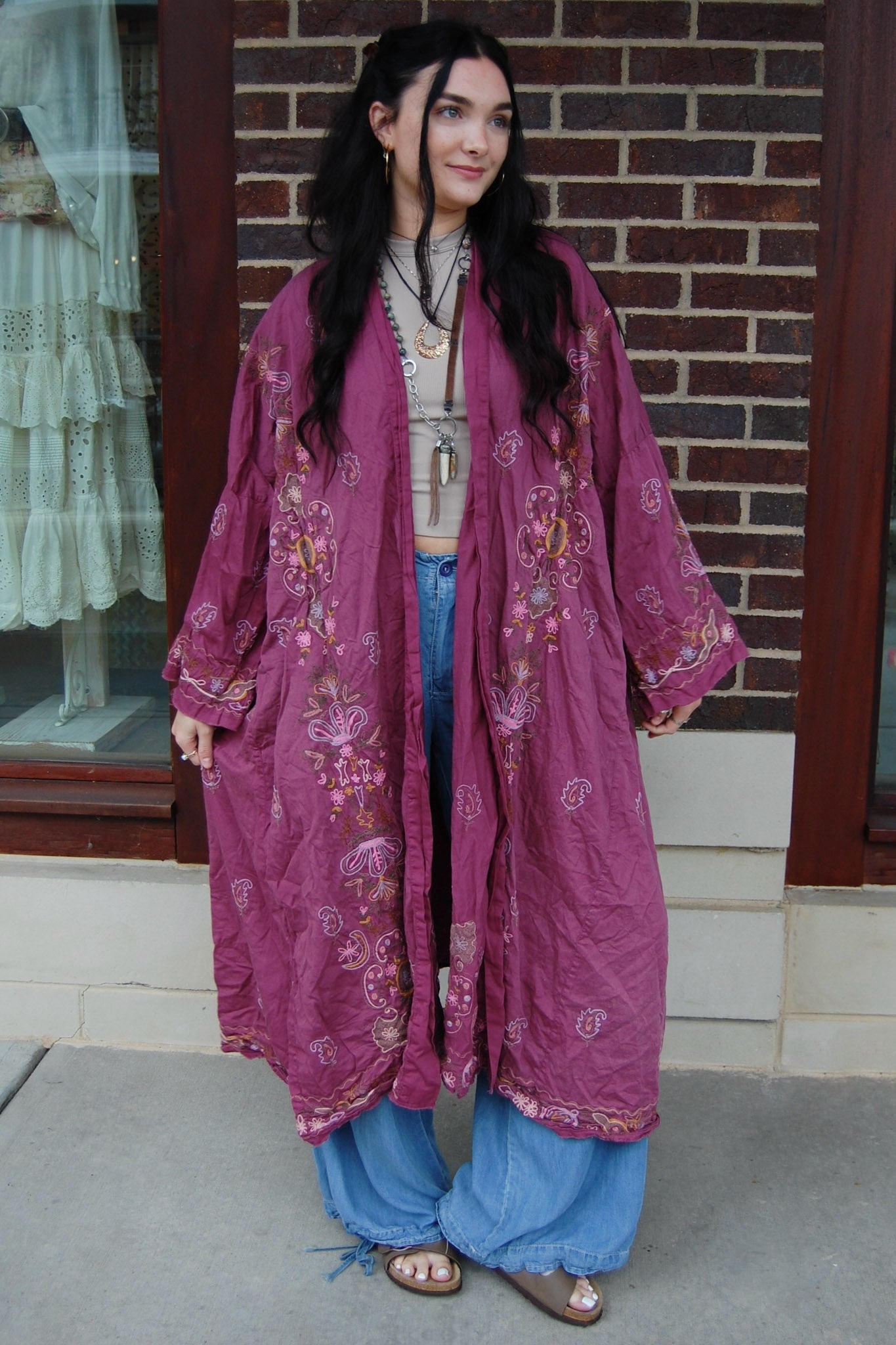 Magnolia Pearl Embroidered Belinay Jacket in Covet