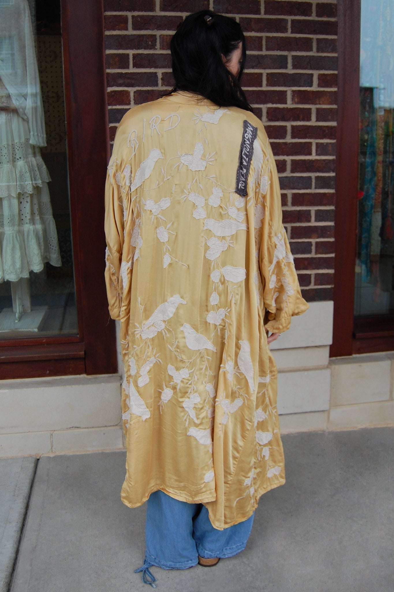 Magnolia Pearl Bird Vijji Kimono in Marigold