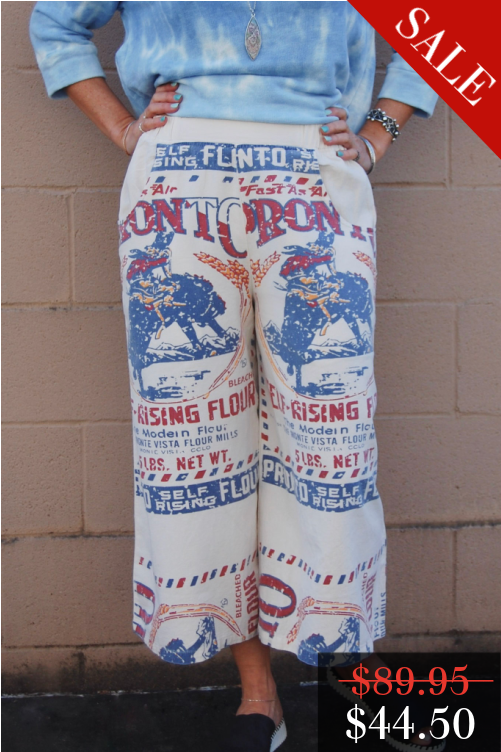 FINAL SALE Heirloom Pants in Red/Blue
