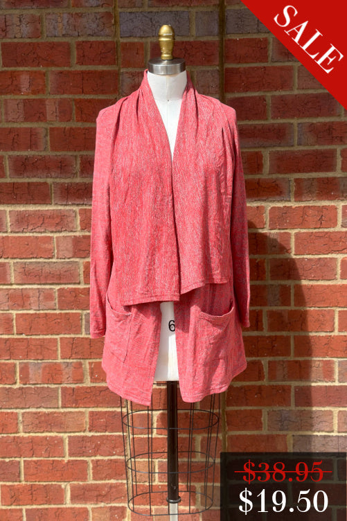 Final Sale Dora Cardi in Salmon