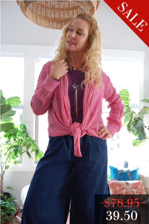 FINAL SALE The Juno Kimono Cardigan in Plum