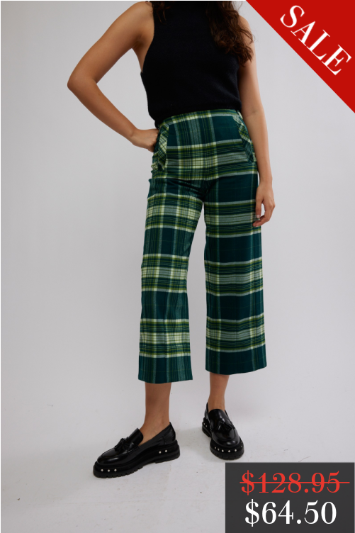 Load image into Gallery viewer, FINAL SALE Acadia Trouser in Green Combo
