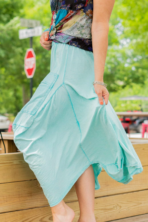 Load image into Gallery viewer, The Mabel Skirt in Seafoam - SpiritedBoutiques Boho Hippie Boutique Style Skirt, Tempo Paris

